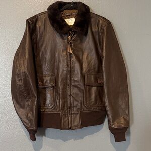 U.S. Navy G-1 Vintage flight jacket manufactured by Imperial Fashions, Inc